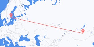 Flights from Mongolia to Sweden