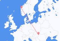 Fly fra Debrecen til Førde i Sunnfjord