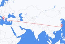 中国出发地 温州市飞往中国目的地 普雷韋扎的航班