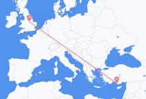 Flights from Gazipaşa, Turkey to Nottingham, England