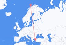 Flyreiser fra Tromsö, Norge til Samos, Hellas