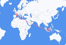 Flyreiser fra Surabaya, Indonesia til Palma de Mallorca, Spania