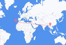 Flights from Kengtung, Myanmar (Burma) to Funchal, Portugal