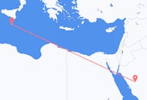 Vluchten van Al-`Ula, Saoedi-Arabië naar Malta, Malta