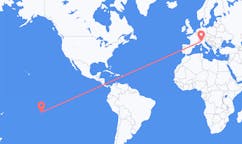 Flyreiser fra Makemo, Fransk Polynesia til Milano, Italia