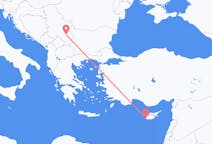Vluchten van Paphos, Cyprus naar Niš, Servië