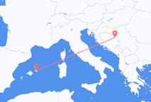 เที่ยวบิน จาก ทูซล่า, บอสเนียและเฮอร์เซโกวีนา ถึงมาฮอน, สเปน