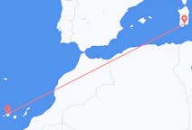 Flyreiser fra Tenerife, Spania til Cagliari, Italia