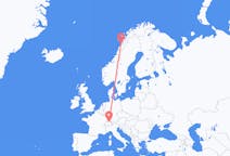 Flyg från Zürich, Schweiz till Bodø, Norge
