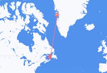 Voli da Sydney, Canada ad Aasiaat, Groenlandia