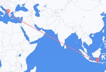 出发地 印度尼西亚出发地 丹帕沙目的地 希腊普雷韋扎的航班