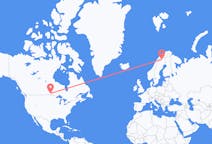 Flights from Winnipeg, Canada to Kiruna, Sweden