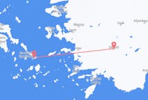 Flyreiser fra Denizli, Tyrkia til Mykonos, Hellas