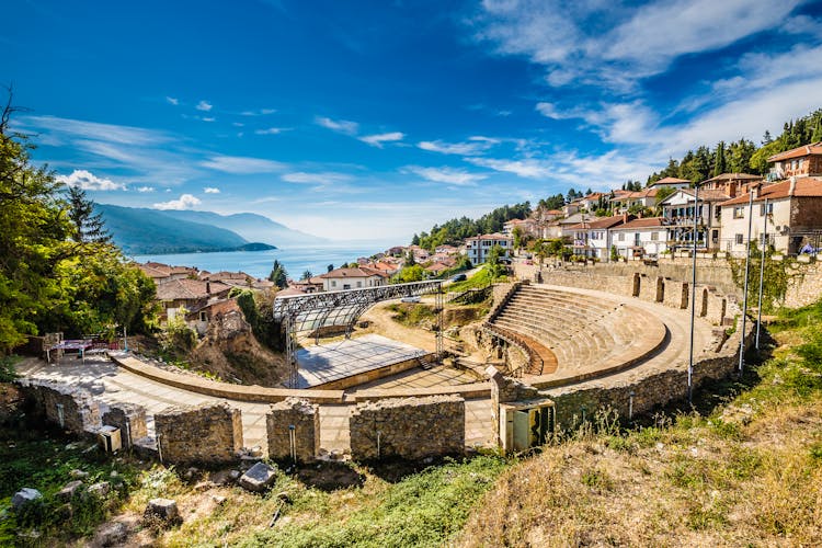 Photo of ancient Theatre of Ohrid.