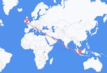 Flights from Jakarta, Indonesia to Exeter, England