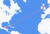 Flyreiser fra Placencia, Belize til Manchester, England