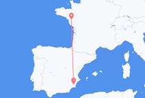 Flights from Murcia, Spain to Nantes, France