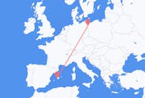 Flyg från Szczecin, Polen till Palma, Spanien
