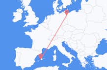 Flyg från Szczecin, Polen till Palma, Spanien