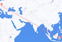 Flyg från Kendari, Indonesien till Wien, Österrike