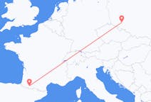 Flights from Wrocław, Poland to Lourdes, France