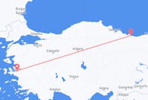터키 오르두에서 출발해 터키 이즈미르로(으)로 가는 항공편