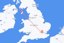 Flights from from London to Douglas