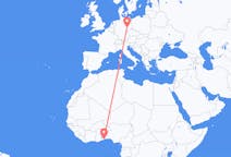 Flyrejser fra Lomé, Togo til Leipzig, Tyskland