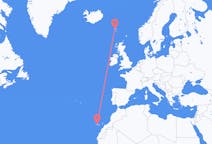 出发地 法罗群岛出发地 索尔瓦古尔目的地 西班牙特内里费岛的航班