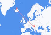 Flyreiser fra Akureyri, til Beograd