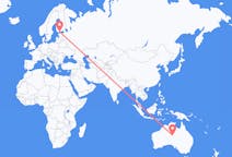 Loty z Alice Springs w Australii do Helsinek w Finlandii