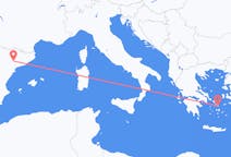 Flights from Lleida, Spain to Mykonos, Greece
