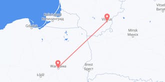 Flyrejser fra Polen til Litauen