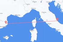 Flyg från Girona, Spanien till Pescara, Italien