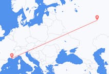 Vols de Kazan, Russie pour Marseille, France