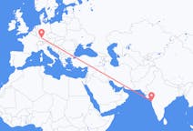 Voli from Mumbai, India to Stoccarda, Germania