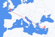 Flyreiser fra Gazipaşa, til Guernsey