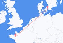 Flyreiser fra København, Danmark til Rennes, Frankrike