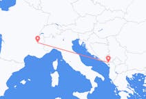 Flyreiser fra Podgorica, Montenegro, til Grenoble, Montenegro