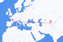 Flyg från Tasjkent, Uzbekistan till Toulouse, Frankrike