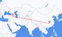 중국 창사에서 출발해 터키 이디르에게(으)로 가는 항공편