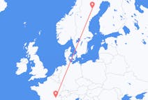 Flights from Lyon, France to Lycksele, Sweden