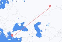 Fly fra Tjeljabinsk til Bodrum