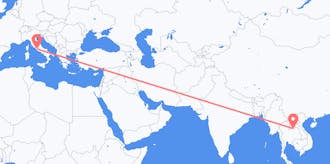 Flights from Laos to Italy