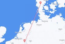 Flights from Maastricht, the Netherlands to Billund, Denmark
