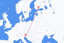 Flyrejser fra Trieste til Helsinki
