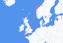 出发地 挪威Ålesund目的地 法国布雷斯特的航班