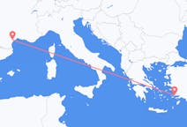 Flyg från Aspiran, Frankrike till Bodrum, Turkiet