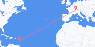 Flights from Dominica to Switzerland