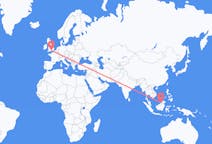 Flyrejser fra Miri, Malaysia til Southampton, England